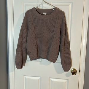 LIGHT PURPLE KNIT SWEATER SIZE MEDIUM